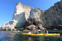 Small-Group 5-Hours Santorini Caves Kayak Trip with Snorkeling
