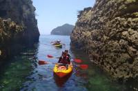 All Inclusive Kayak Adventure with Cliff Jumping, Sea Caves and Snorkeling