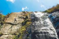 Huanano Falls Trekking and Rappelling Adventure from Lima