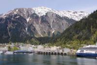 Juneau Shore Excursion: City and Mendenhall Glacier Tour with Seafood Lunch or Dinner on Mt Roberts