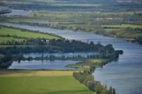 Panoramic helicopter tour of the villages of l'Ain