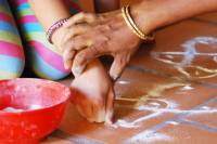 Traditional Kolam Class in Pondicherry