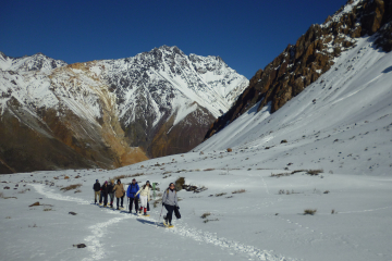 Andes Mountains Snowshoe Hiking Tour from Santiago