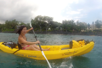 Big Island Keauhou Bay Kayaking and Optional Snorkeling Cave Tour