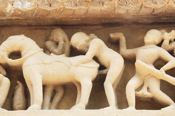Evening Excursion: Western Group of Temples including Light and Sound Show and Dinner from Khajuraho
