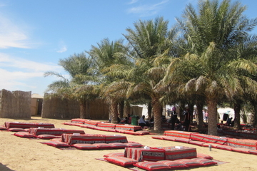 Family Desert Camp Safari and Activities from Abu Dhabi Including Dune Bashing and BBQ Dinner