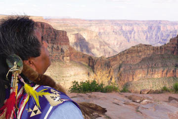 Grand Canyon West Rim Day Trip by Coach, Helicopter and Boat with Optional Skywalk