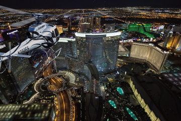 Las Vegas Night Flight Helicopter Wedding Ceremony