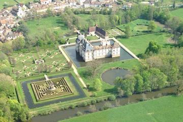 Panoramic helicopter tour of the Southern Burgundy Castles