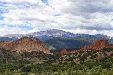 Pikes Peak, Garden of the Gods and Air Force Academy from Denver
