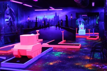 Prague Black Light Mini Golf Admission Ticket