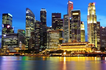 Singapore by Night Tour with Dinner along Singapore River