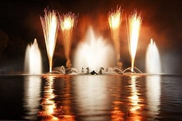 Versailles Night Fountain Show and Fireworks from Paris