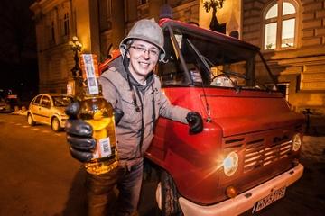 Warsaw Night Tour and Bar Crawl by Communist-Era Fire Engine