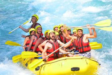 White Water Rafting from Side