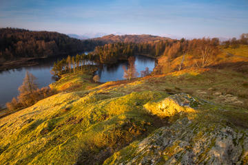 Winter in the Southern Lake District from Windermere